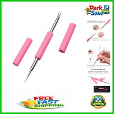Dual Ended Acne Needle for Precise Blackhead  Pimple Removal - Pink Design
