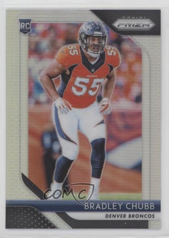 2018 Panini Prizm Rookie Silver Prizm Bradley Chubb #204 Rookie RC