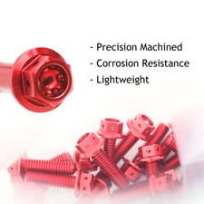 For Ducati Multistrada 620 All Year CNC Brake Master Cylinder Bolts Set RED