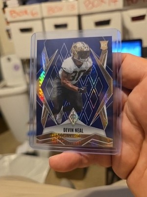 2025 Panini Phoenix - Rookies Devin Neal #207 Blue Hyper /199 (RC)