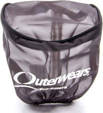 Air Filter Wrap Pre Filter 3-12 In Od 4 In Tall Top Polyester Black Each