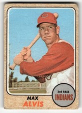 1968 Topps Max Alvis #340 Cleveland Indians LOW MID GRADE FILLER
