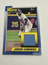 2025 Topps Series 1 - 1990 Topps Baseball Relic - Junior Caminero #T90R-JC