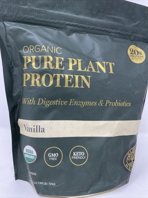 Global Healing Organic Vanilla Protein Powder-  Great Source of Protein 20 Serv