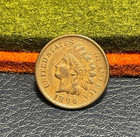 (#100904).  Indian Head Cent (Penny) - 1896   AU/UNC 3.75 diamonds — photo 1