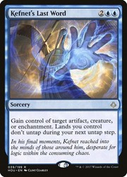 Kefnet's Last Word 039 Hour of Devastation Rare Foil