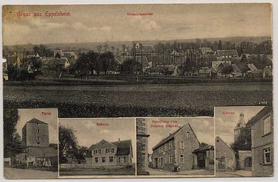 Eppelsheim Rheinhessen Schule Kirche Handlung Turm Feldpost