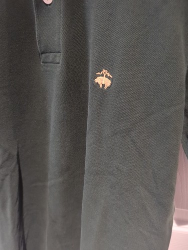 polo brooks brothers slim fit media I/2 bottoni verde performance - Foto 4 di 5