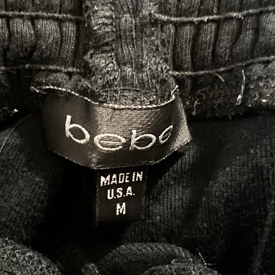 Pantalones Cortos Mujer Vintage Y2k Bebe Negro Lentejuelas Micro Elastizados Talla M Cordón Foto 4 de 4