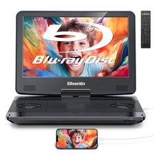 15.6" Blu Ray Portable DVD Player w/ 13.3'' Screen Rechargeable HDMI AVI Sync TV