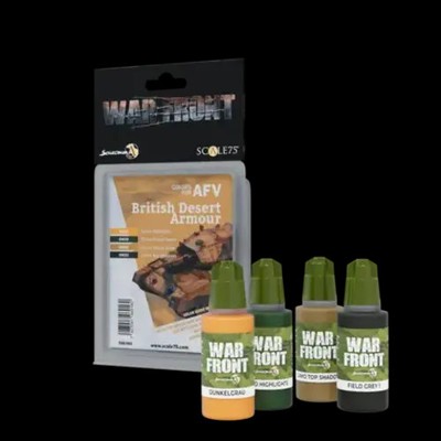 Paint Set Warfront BRITISH DESERT ARMOUR | englisch | SCALE75 PAINTS