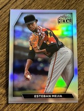 2026 Leaf Metal Baseball Base Esteban Mejia Silver Prismatic #67 /10