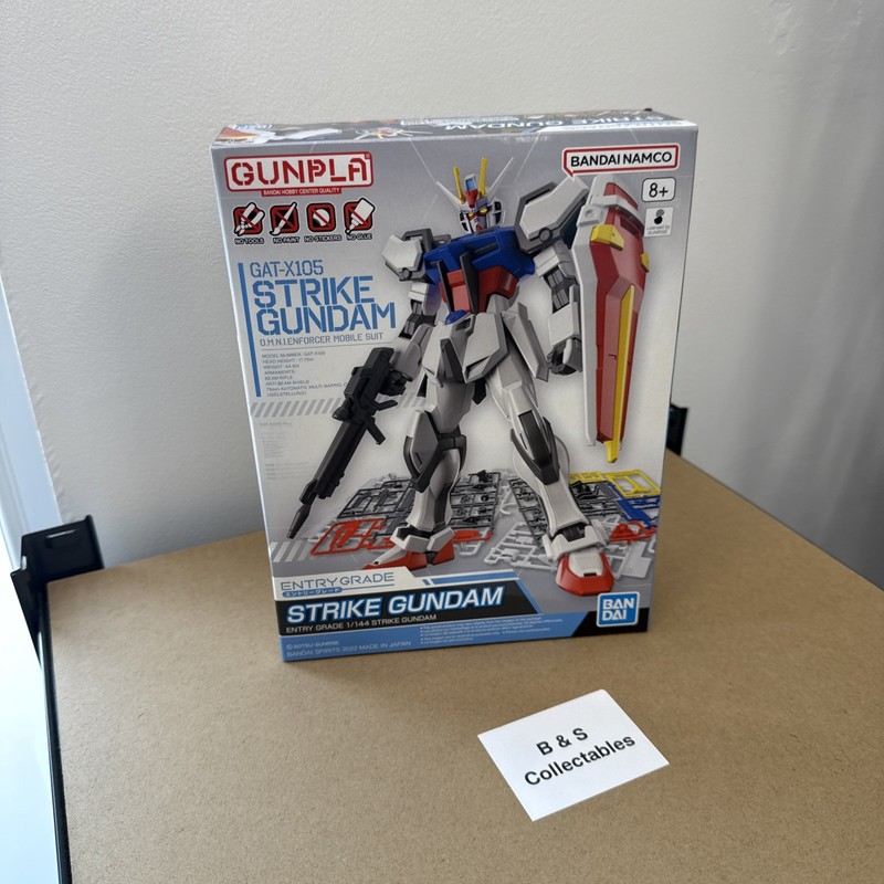 Strike Gundam 1/144 Scale Entry Grade EG Unopened GAT-X105 Bandai Gunpla
