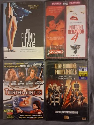 Firing Line and 3 Other Shannon Tweed Films - Brand New DVDs Illicit Dreams...