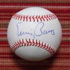 Ernie Banks Signed National League Baseball - PSA Authentcated and Graded 9