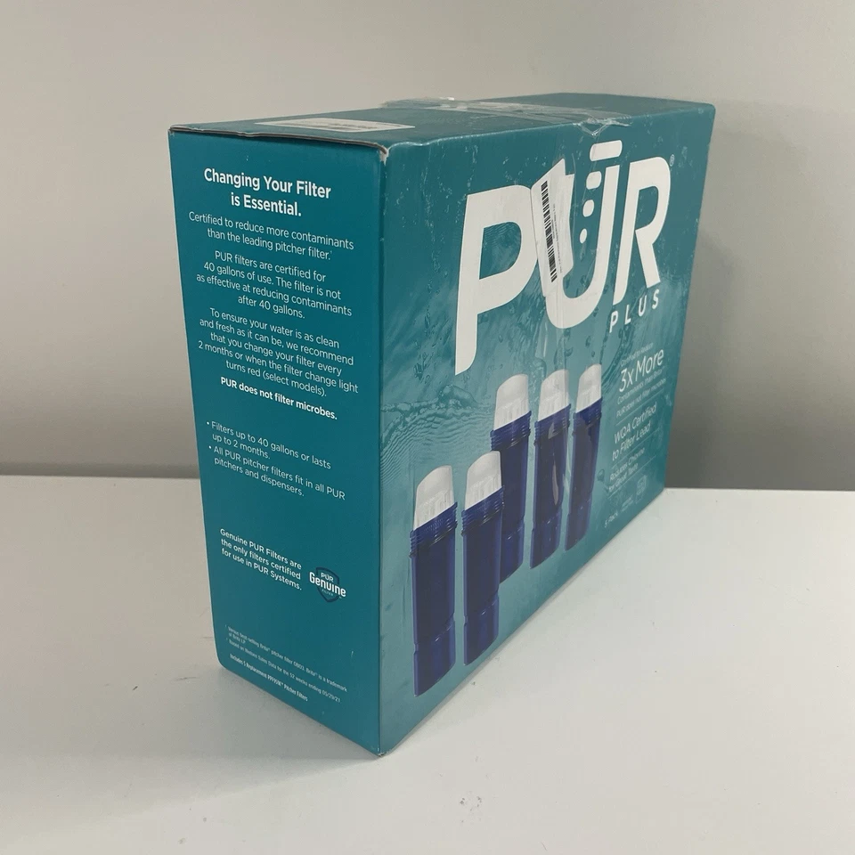 Set of 5 PUR Plus Pitcher Replacement Filters WQA Lead Reduction PPF951K NIB - Image 3 of 4