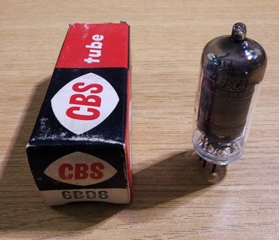 6BD6 CBS Remote-Cutoff Pentode Vacuum Tube NOS - TESTED