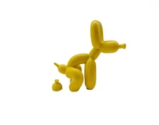 Balloon Dog Mini Poop Decoration Desktop in Living Room Art Animal Small Statue
