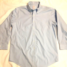 Men's Brooks Brothers Regular Fit 16 2/3 Non-iron Blue Check Original Polo Shirt