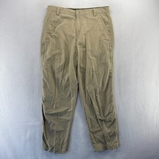 REI Coop Pants Men's 36x32 Fits 35x31 Brown Tan Lightweight packable Outdoor