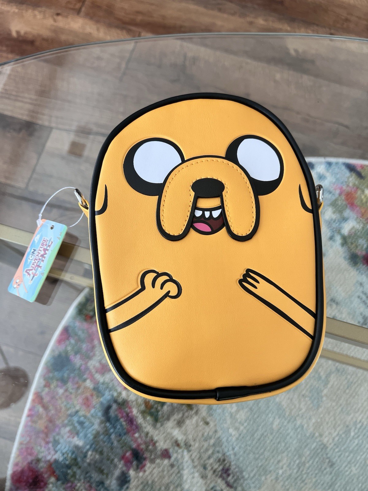 Cartoon Network Jake the Dog Adventure Time Yellow Faux Leather Bag