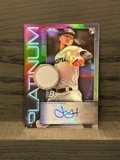 2020 Bowman Platinum Platinum Pieces Autograph Relics PPARJY Jordan Yamamoto /99