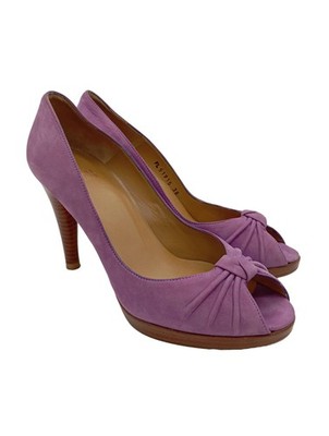 STUART WEITZMAN Peeptoe Pumps Damen Pumps Gr. DE 38 lila Casual-Look