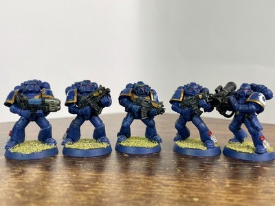 First born space marine squad ultramarines well painted Warhammer 40k GW 1041