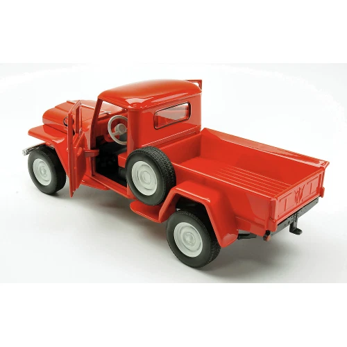 JEEP WILLYS 1947 RED 1:24 Welly Auto Stradali Nouveau modèle - Photo 2/2
