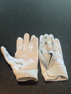 Nike Vapor Jet 8.0 White YM Football Gloves