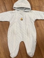 NWOT Disney Baby Winnie The Pooh Footie Sleeper Size 9 Months Thick Blue Zip Up