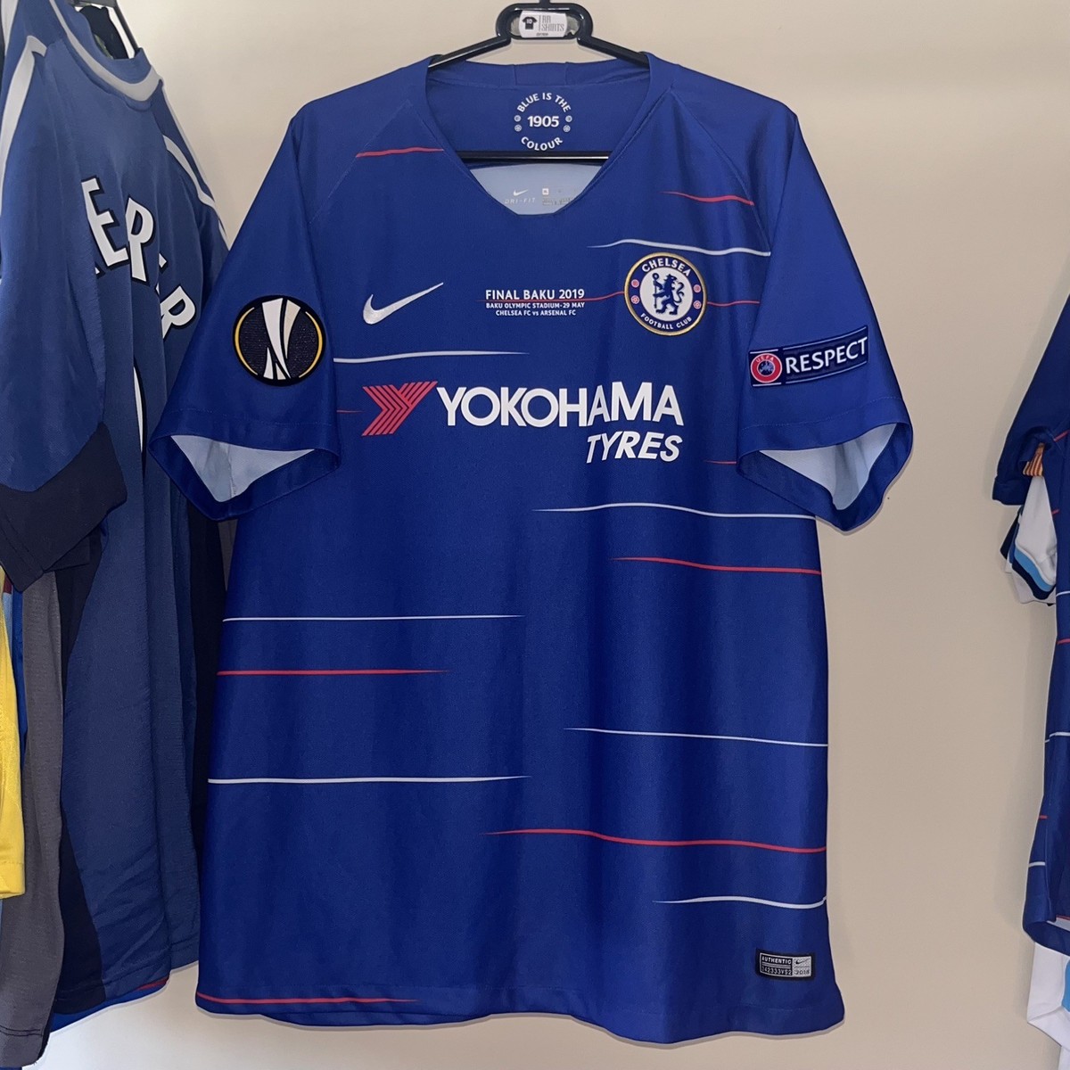 Chelsea 2018/19 Nike Home Football Shirt Europa League Final