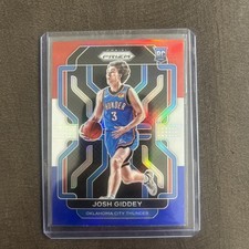2021-22 Prizm Red White Blue Rookie Josh Giddey Thunder Rookie #301 RC