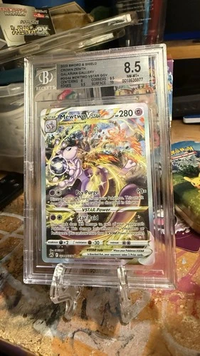 Pokémon TCG Mewtwo VSTAR Crown Zenith Galarian Gallery GG44 BGS 8.5 Holo