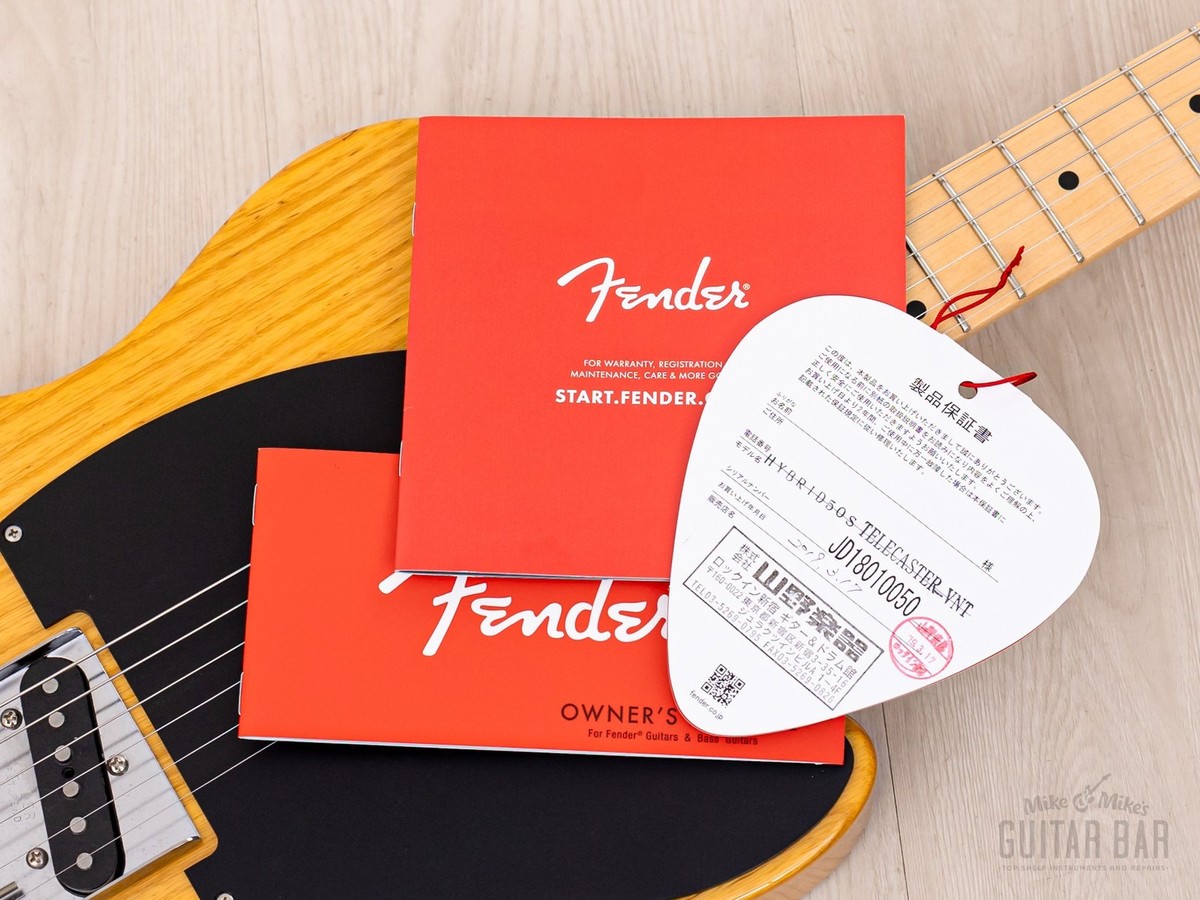 2018 Fender Hybrid '50s Telecaster w/ USA Pickups & Hangtags