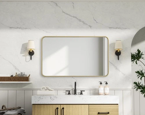 Elegant Lighting MR8A2440 Remy 24"W x 40"H Rectangular Flat - Silver - Picture 12 of 12