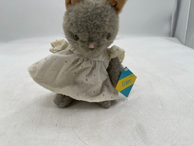 1981 VINTAGE BEATRIX POTTER Eden Tabitha Twitchit Plush Cat,  Dress