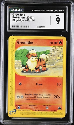 Growlithe graded CGC 9 for sale on eBay
