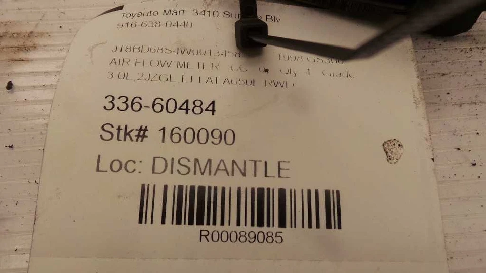 Medidor de flujo de aire 6 cilindros compatible con 99-03 SOLARA 89085 Foto 4 de 4