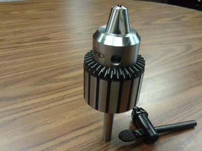 CME/HARVEST 3/4'' KEY TYPE DRILL CHUCK W. 1/2'' ARBOR, #D-WK3/4-3,#SHK-12-JT3-NEW
