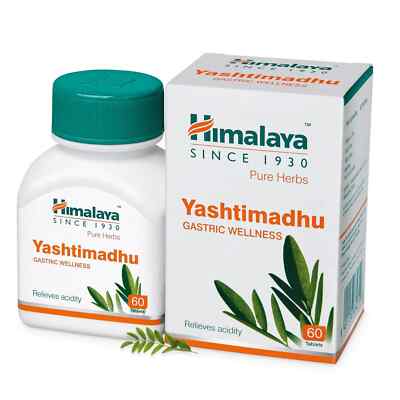Yashtimadhu By Himalaya a natural antacid gastri & duodenal ulcers Exp-2027/28.