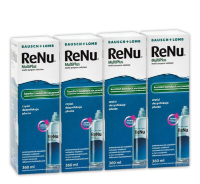 4x360ml Pflegemittel ReNu MultiPlus Bausch&Lomb MHD 07.2027
