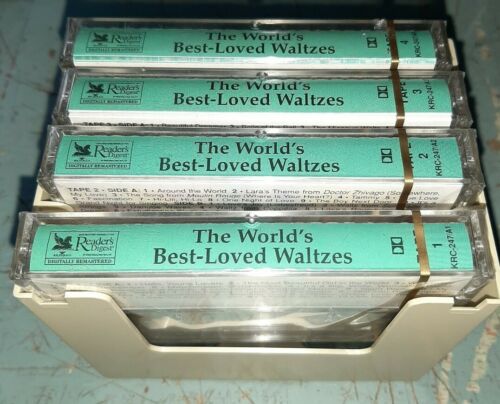 READERS DIGEST Cassette Tapes Lot 4 The Best Loved Waltzes MINT Factory Sealed - Picture 4 of 4