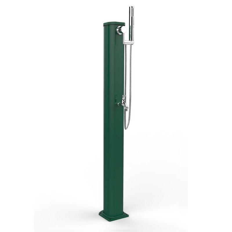 DOCCIA SOLARE JOLLY GO 17,5LT CON DOCCETTA MOBILE E LAVAPIEDI - VERDE SCURO
