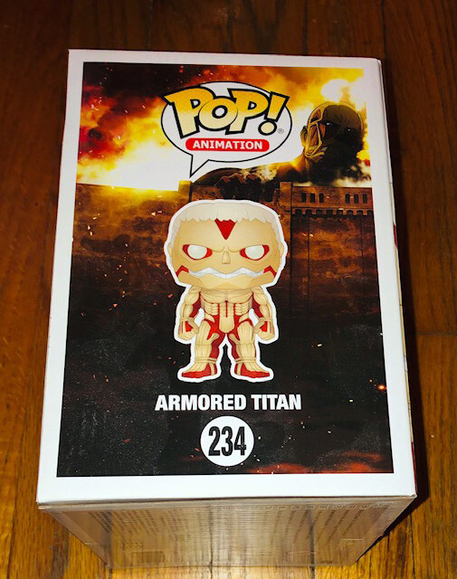 New Funko Pop Anime 236 Armored 6 Inch Attack on Titan