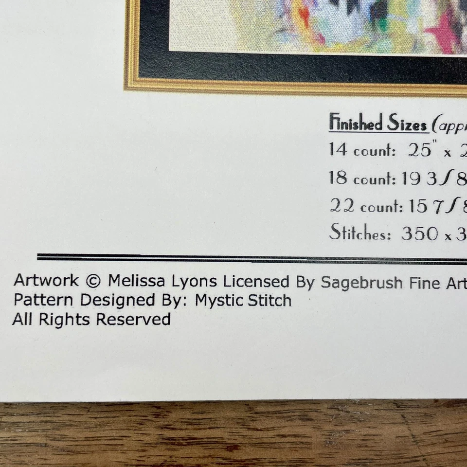 Raro Folleto Punto de Cruz Punto de Cruz Melissa Lyons COW Punto de Cruz Foto 4 de 4