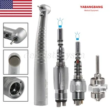 KAV Style Dental Fiber Optic Handpiece / 4-Hole LED Light 6H Quick Coupling