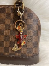 Japan Maneki Neko Lucky cat Koi fish keychain bag charm Red Fish Lucky Charm