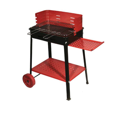 Barbecue Flavia a legna carbone carbonella fornacella bbq 35x50xh85 cm in ferro