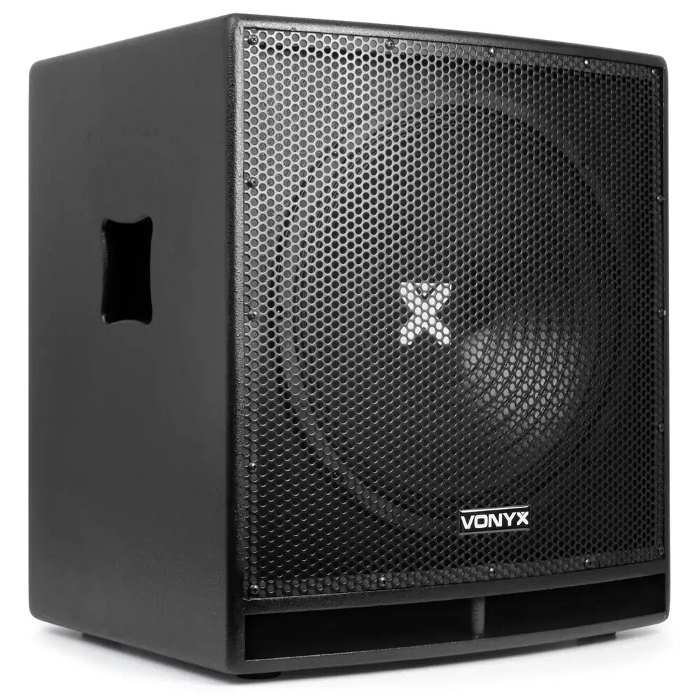 VONYX SWP15 subwoofer amplificato attivo 15" 800 watt 116 db per live dj NUOVO